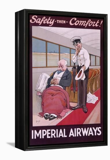 Imperial Airways Poster by John Hassall-null-Framed Stretched Canvas