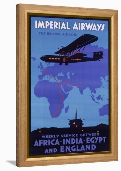 Imperial Airways Poster-null-Framed Premier Image Canvas