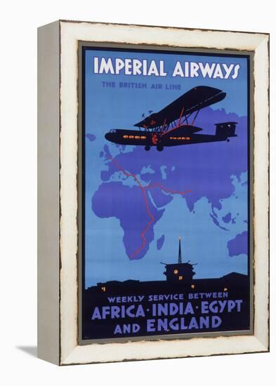 Imperial Airways Poster-null-Framed Premier Image Canvas