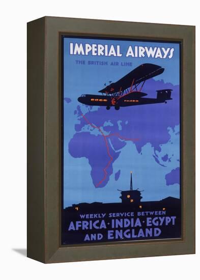 Imperial Airways Poster-null-Framed Premier Image Canvas