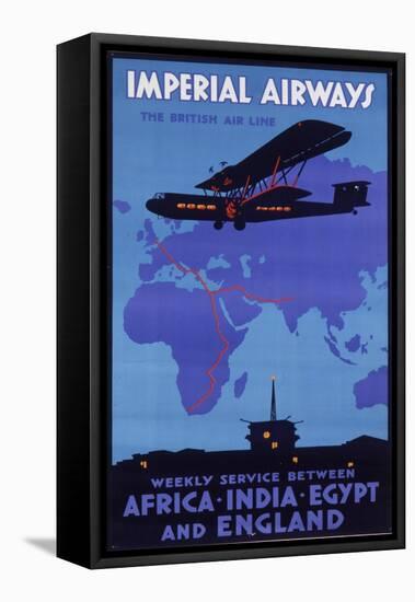 Imperial Airways Poster-null-Framed Premier Image Canvas