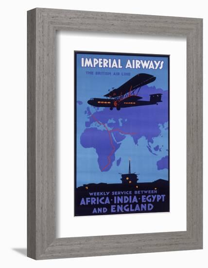 Imperial Airways Poster-null-Framed Photographic Print