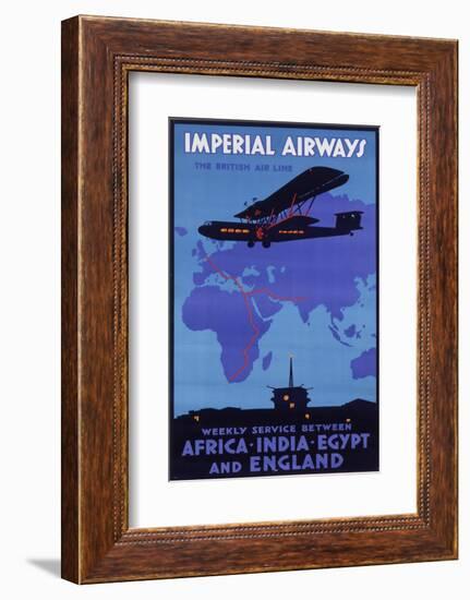 Imperial Airways Poster-null-Framed Photographic Print