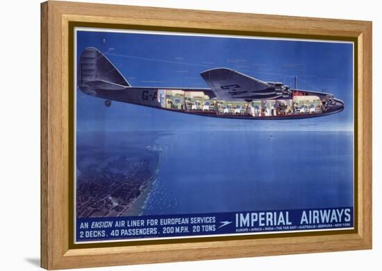 Imperial Airways Poster-null-Framed Premier Image Canvas