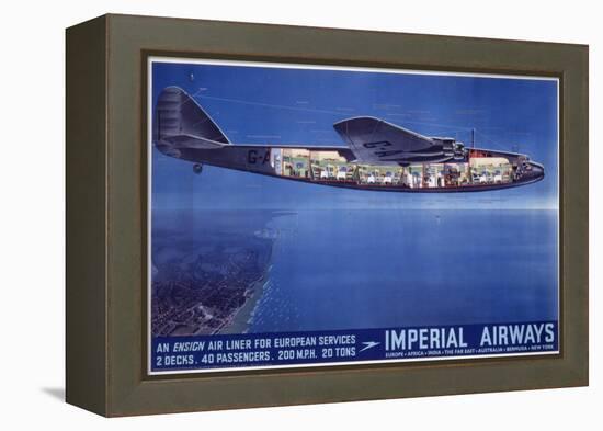 Imperial Airways Poster-null-Framed Premier Image Canvas