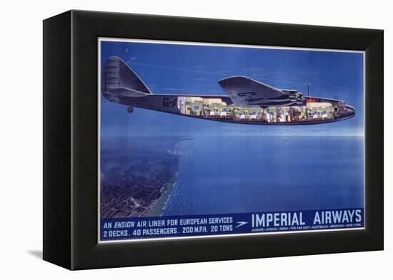 Imperial Airways Poster-null-Framed Premier Image Canvas