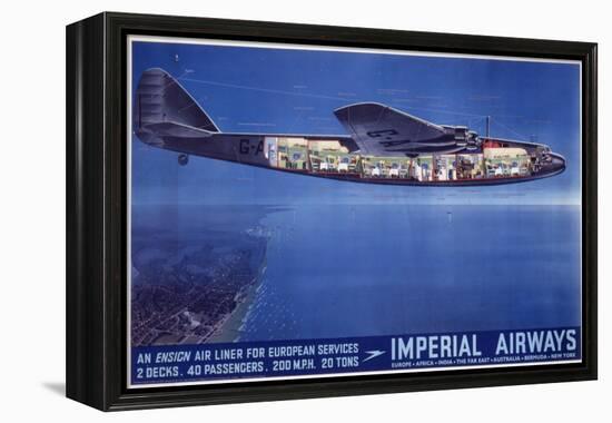 Imperial Airways Poster-null-Framed Premier Image Canvas