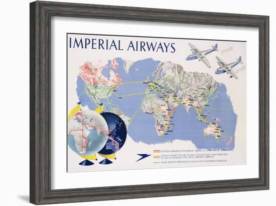 Imperial Airways Poster-James Gardner-Framed Giclee Print