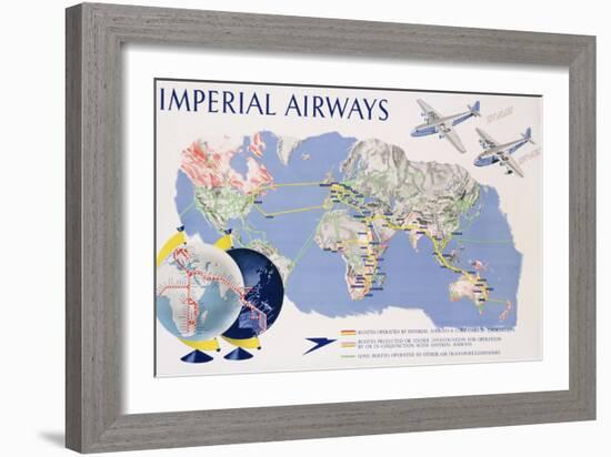 Imperial Airways Poster-James Gardner-Framed Giclee Print