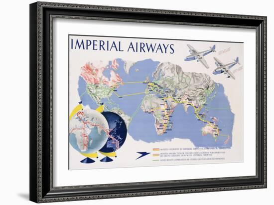 Imperial Airways Poster-James Gardner-Framed Giclee Print