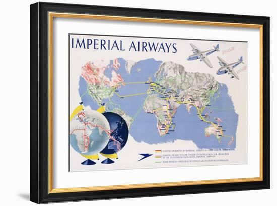 Imperial Airways Poster-James Gardner-Framed Giclee Print