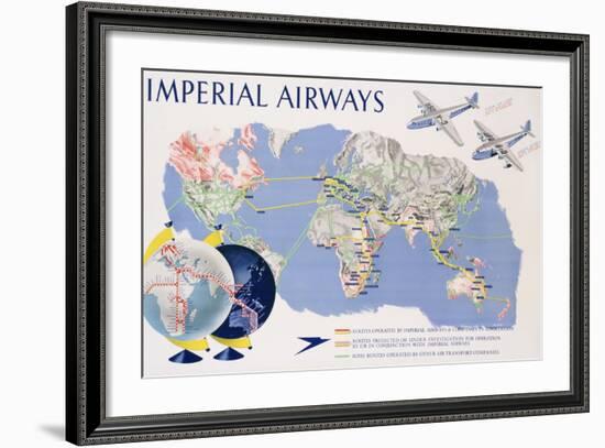 Imperial Airways Poster-James Gardner-Framed Giclee Print