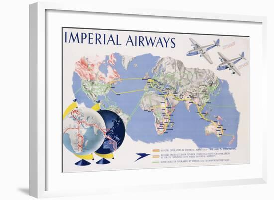 Imperial Airways Poster-James Gardner-Framed Giclee Print