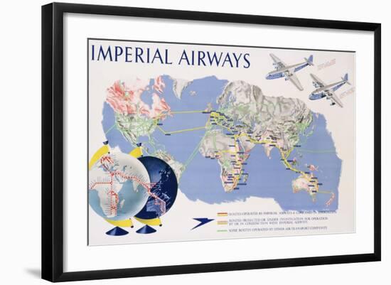 Imperial Airways Poster-James Gardner-Framed Giclee Print