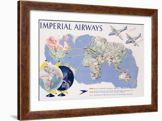 Imperial Airways Poster-James Gardner-Framed Giclee Print