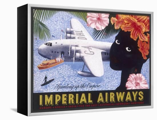 Imperial Airways Speeding Up the Empire-null-Framed Stretched Canvas