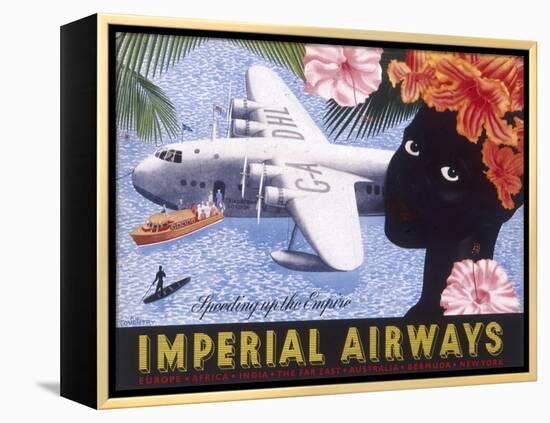 Imperial Airways Speeding Up the Empire-null-Framed Stretched Canvas