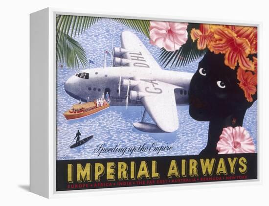 Imperial Airways Speeding Up the Empire-null-Framed Stretched Canvas