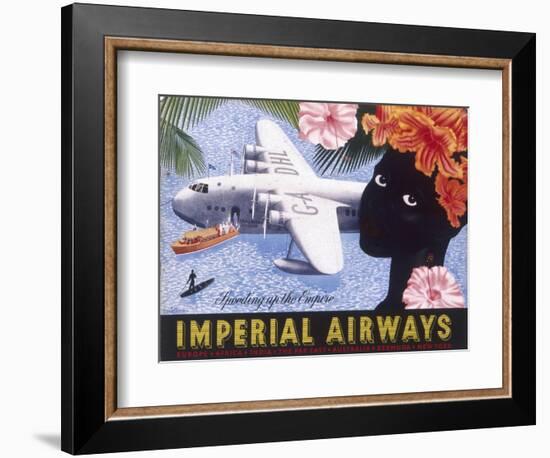 Imperial Airways Speeding Up the Empire-null-Framed Art Print