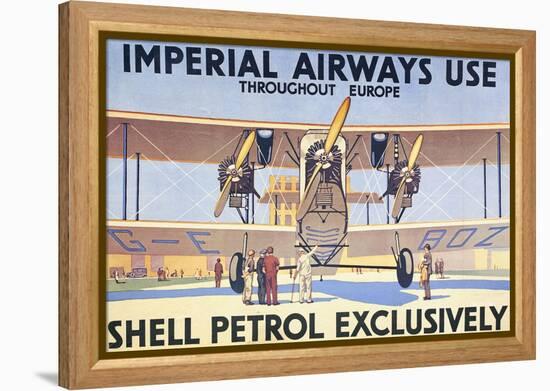 Imperial Airways Use Shell Petrol Exclusively Poster-null-Framed Premier Image Canvas