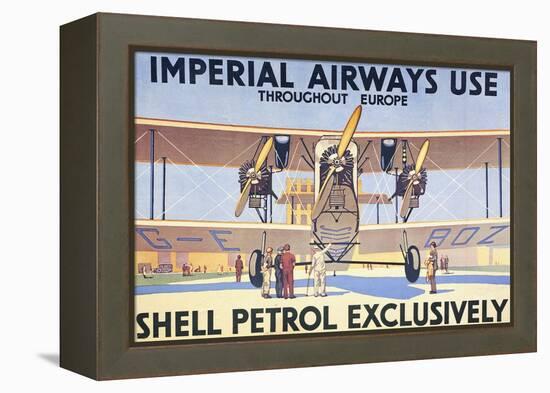Imperial Airways Use Shell Petrol Exclusively Poster-null-Framed Premier Image Canvas