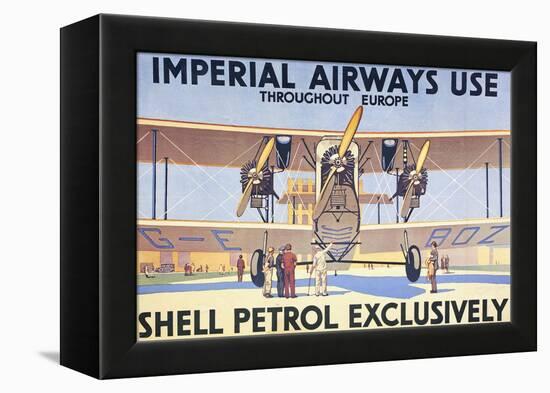 Imperial Airways Use Shell Petrol Exclusively Poster-null-Framed Premier Image Canvas