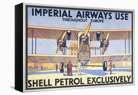 Imperial Airways Use Shell Petrol Exclusively Poster-null-Framed Premier Image Canvas