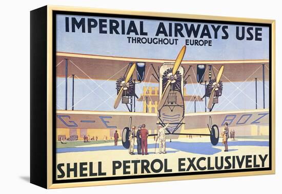 Imperial Airways Use Shell Petrol Exclusively Poster-null-Framed Premier Image Canvas