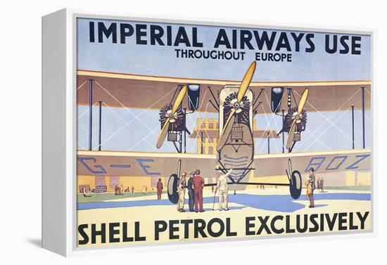 Imperial Airways Use Shell Petrol Exclusively Poster-null-Framed Premier Image Canvas