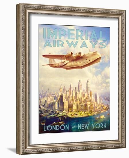 Imperial Airways-The Vintage Collection-Framed Art Print