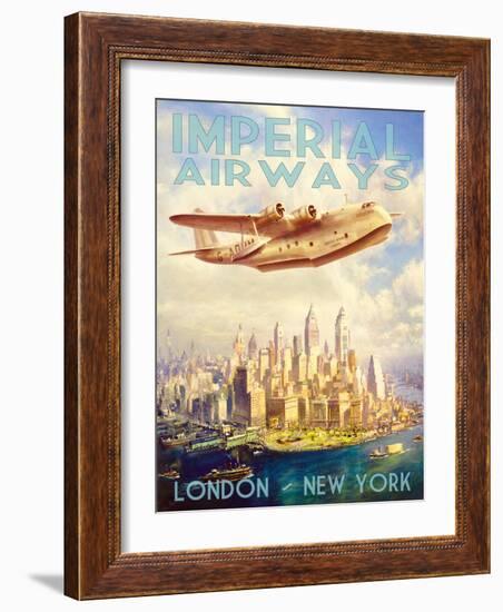 Imperial Airways-The Vintage Collection-Framed Art Print