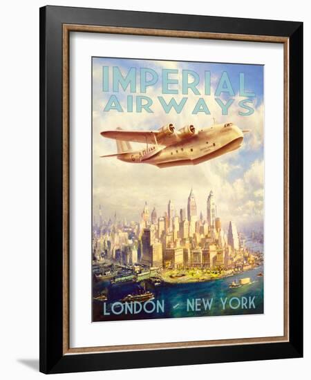 Imperial Airways-The Vintage Collection-Framed Art Print