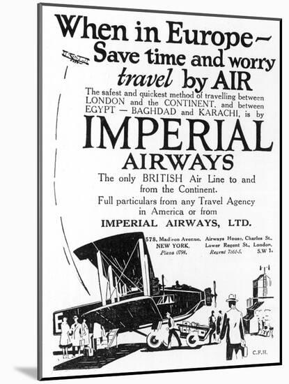 Imperial Airways-null-Mounted Photographic Print
