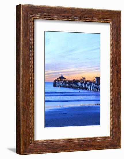 Imperial Beach Pier at Twilight, San Diego, Southern California, USA-Stuart Westmorland-Framed Photographic Print