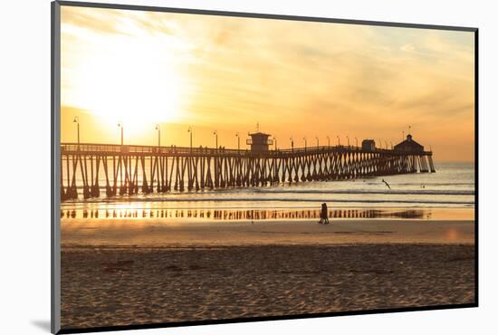 Imperial Beach Pier at Twilight, San Diego, Southern California, USA-Stuart Westmorland-Mounted Photographic Print