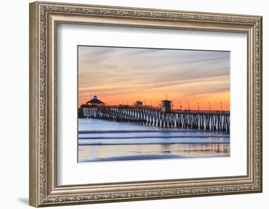 Imperial Beach Pier at Twilight, San Diego, Southern California, USA-Stuart Westmorland-Framed Photographic Print