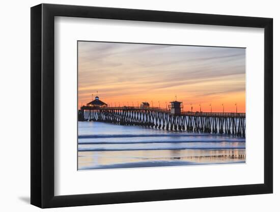 Imperial Beach Pier at Twilight, San Diego, Southern California, USA-Stuart Westmorland-Framed Photographic Print