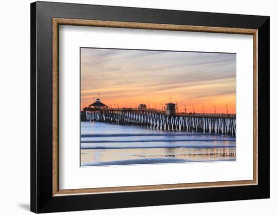 Imperial Beach Pier at Twilight, San Diego, Southern California, USA-Stuart Westmorland-Framed Photographic Print