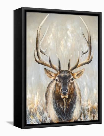 Imperial Bull Elk-Dina Perejogina-Framed Stretched Canvas