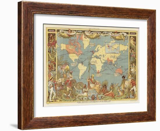 Imperial Federation-Walter Crane-Framed Giclee Print