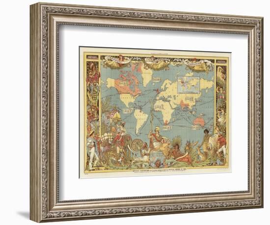 Imperial Federation-Walter Crane-Framed Giclee Print