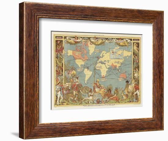 Imperial Federation-Walter Crane-Framed Giclee Print