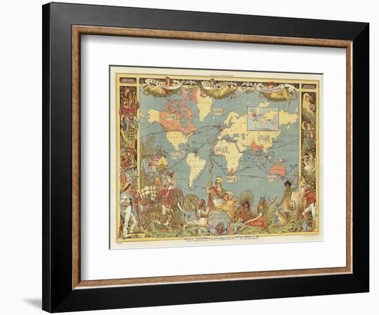 Imperial Federation-Walter Crane-Framed Giclee Print