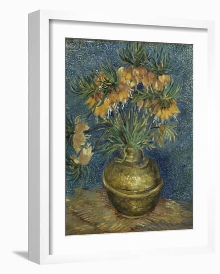 Imperial Fritillaries in a Copper Vase, 1887-Vincent van Gogh-Framed Giclee Print