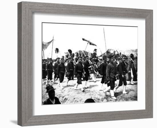 Imperial Japanese Procession, 1900-null-Framed Giclee Print