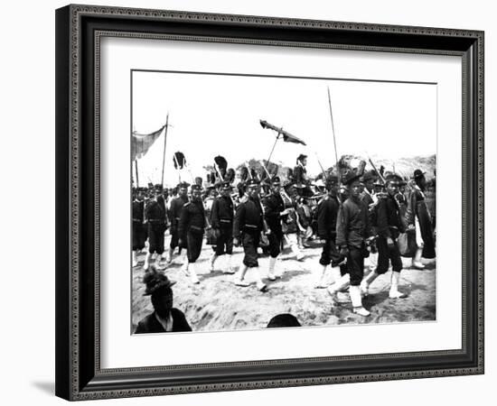 Imperial Japanese Procession, 1900-null-Framed Giclee Print