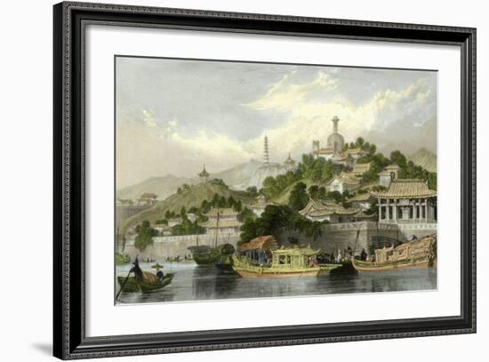 Imperial Palace Gardens-Thomas Allom-Framed Art Print