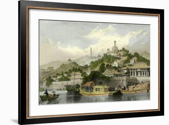 Imperial Palace Gardens-Thomas Allom-Framed Art Print