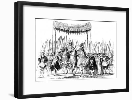 Imperial Procession, 1529-1530-Lucas Cranach the Elder-Framed Giclee Print