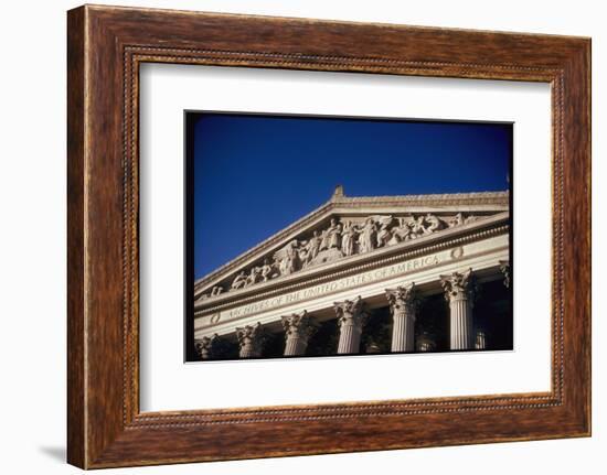 Imperial Washington Portfolio, DC Views, 1952: Archives of United States of America Facade Detail-Walker Evans-Framed Photographic Print